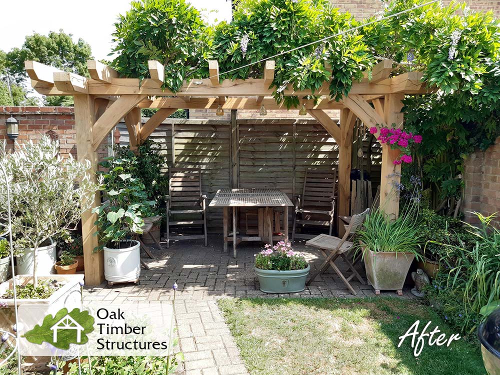 Oak Pergolas made bespoke to your Design