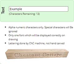 Control explanation - Porch Text